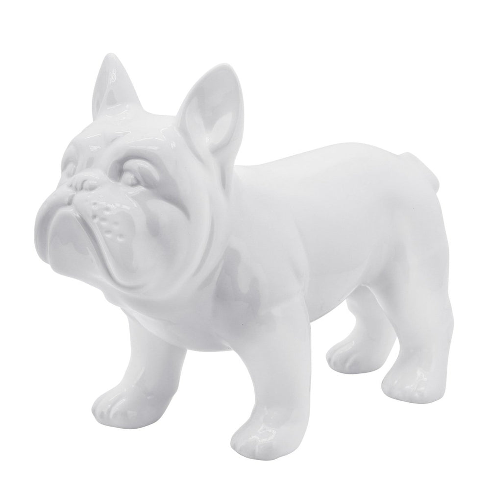 
                      
                        Sagebrook Home White Ceramic Bulldog Figurine, 13"L - lily & onyx
                      
                    