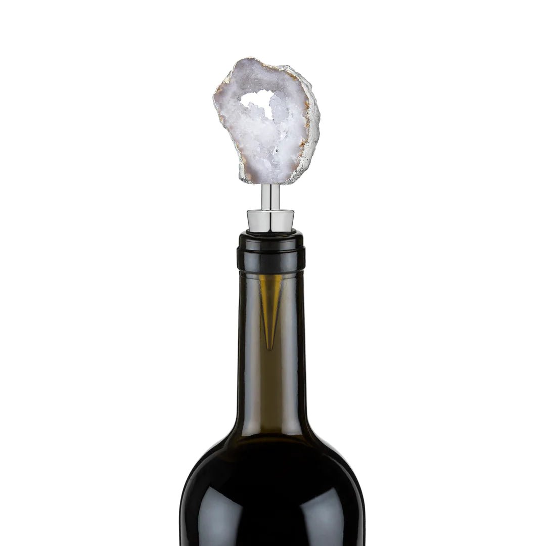 Twine Living White Geode Bottle Stopper - lily & onyx