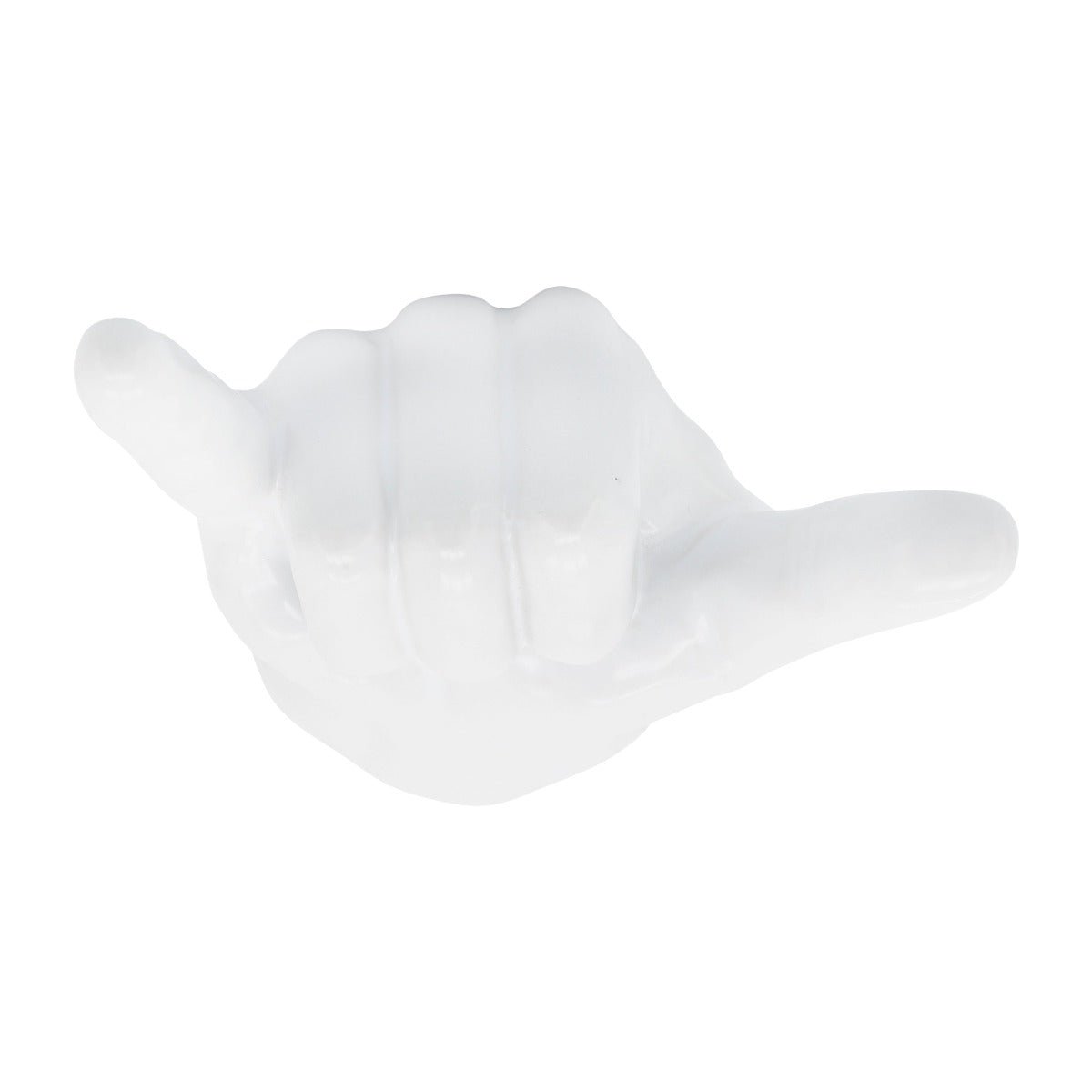 Load image into Gallery viewer, Sagebrook Home White Hang Loose Ceramic Hand Figurine, 7&amp;quot; - lily &amp;amp; onyx
