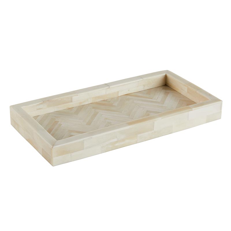 
                      
                        47th & Main White Rectangular Long Tray - lily & onyx
                      
                    