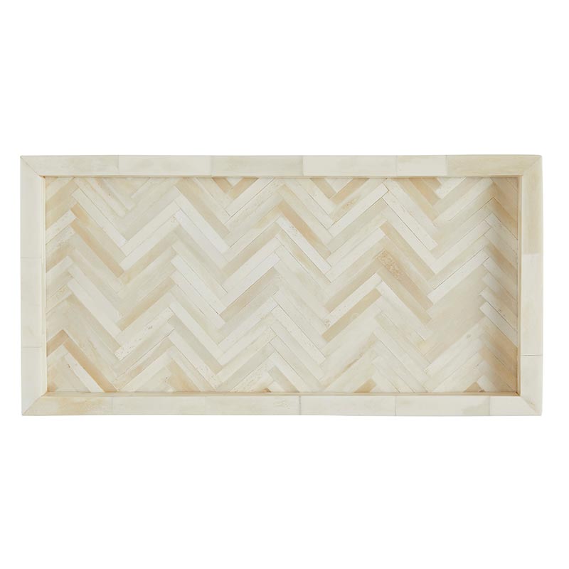 
                      
                        47th & Main White Rectangular Long Tray - lily & onyx
                      
                    