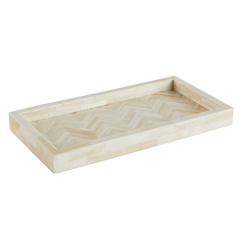 
                      
                        47th & Main White Rectangular Long Tray - lily & onyx
                      
                    