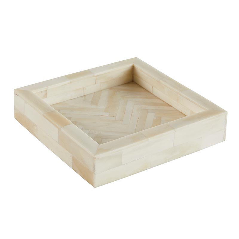 
                      
                        47th & Main White Square Tray - lily & onyx
                      
                    