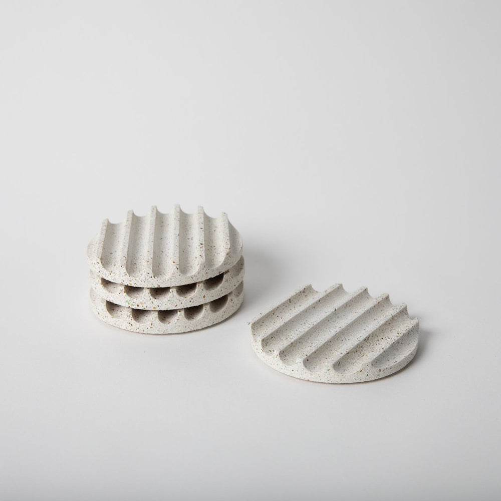 Pretti.Cool White Terrazzo Coaster Set - lily & onyx