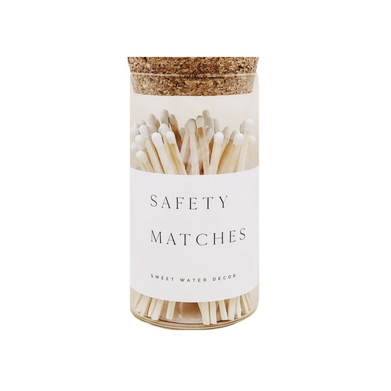 Sweet Water Decor White Tip Medium Hearth Matches - 100 Count, 4" - lily & onyx