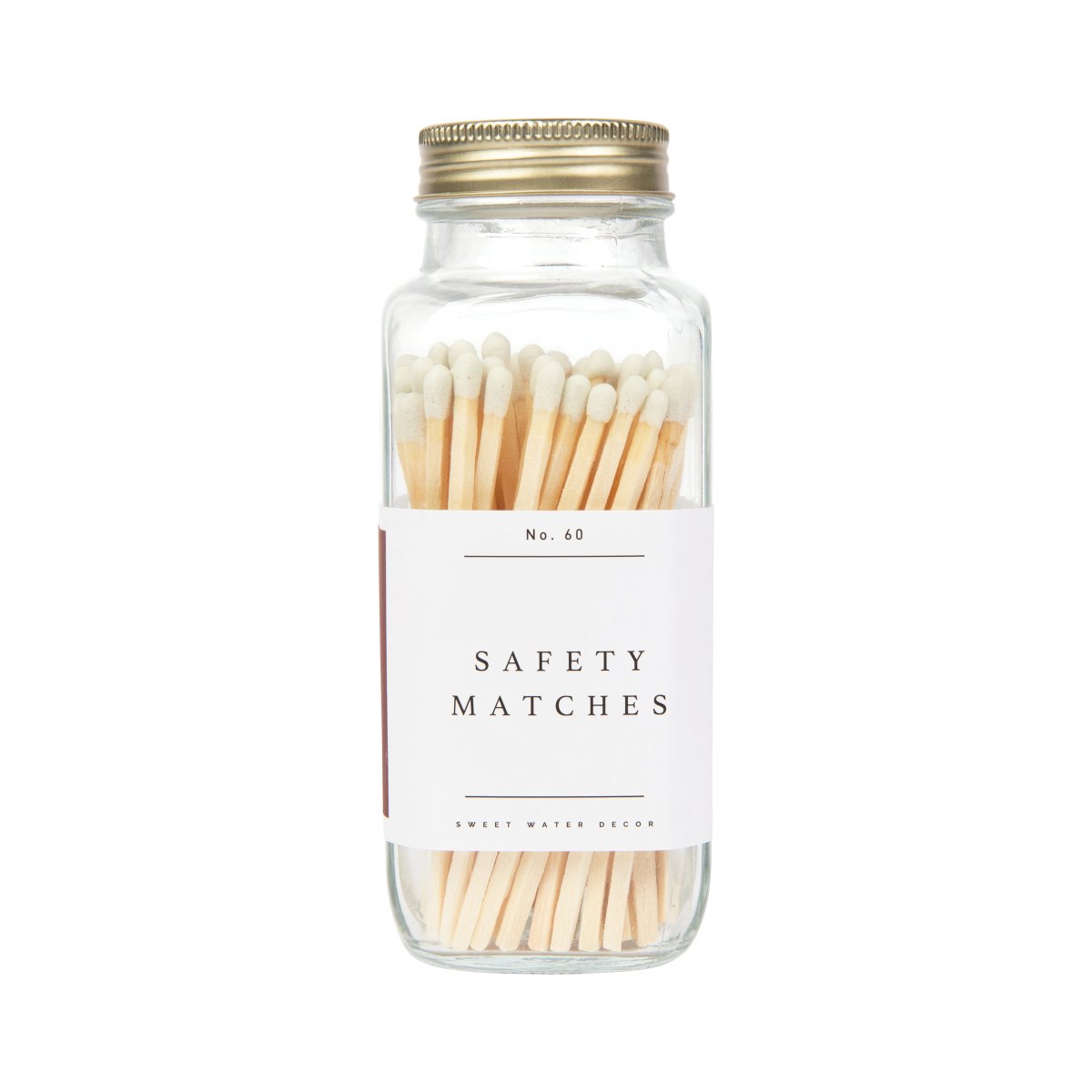 Sweet Water Decor White Tip Safety Matches - 60 Count, 3.75" - lily & onyx