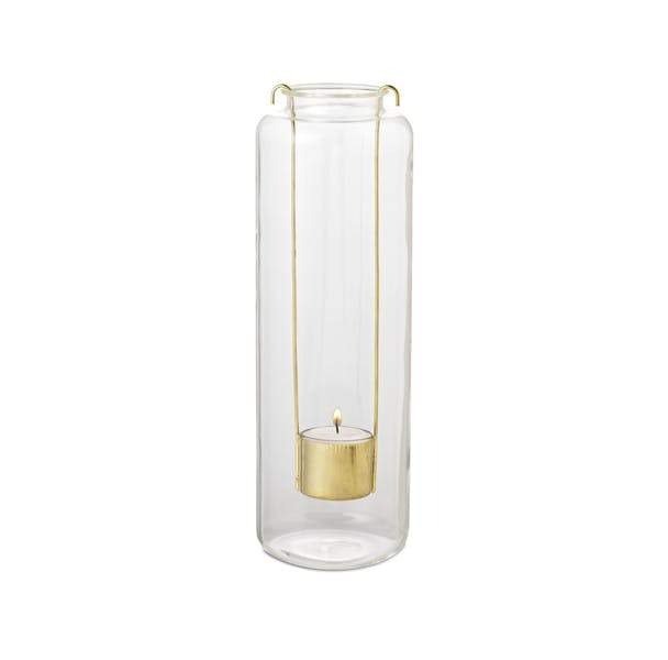 texxture Will O Wisp Glass Lantern With Brass Holder Insert - lily & onyx