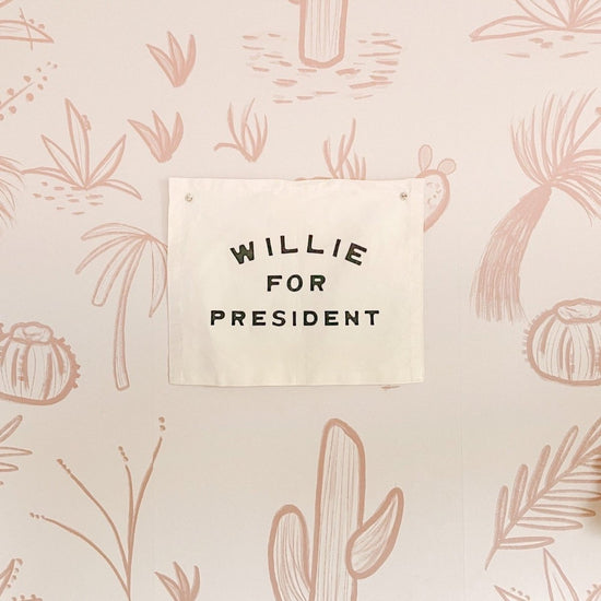 Load image into Gallery viewer, Imani Collective Willie For President Banner - lily &amp;amp; onyx
