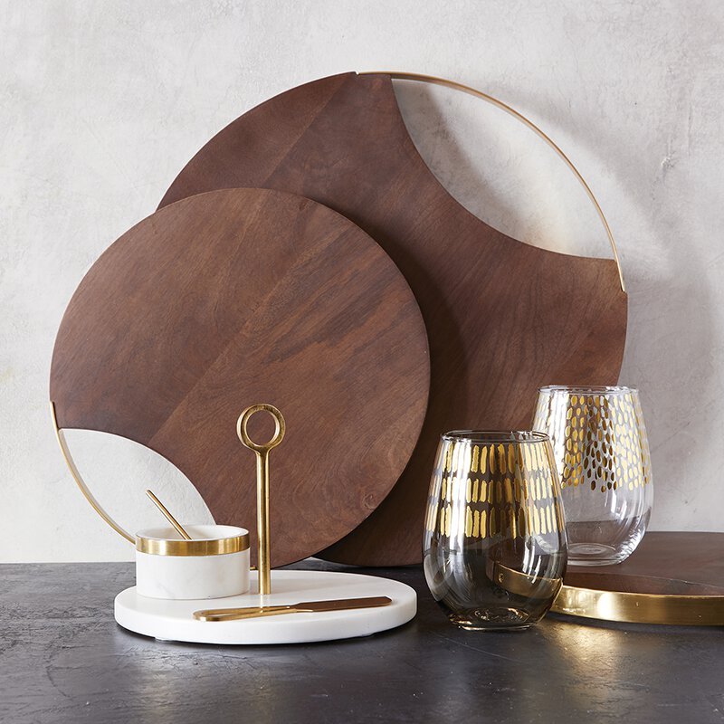 
                      
                        Santa Barbara Design Studio Wood + Brass Board | 12" & 16" - lily & onyx
                      
                    