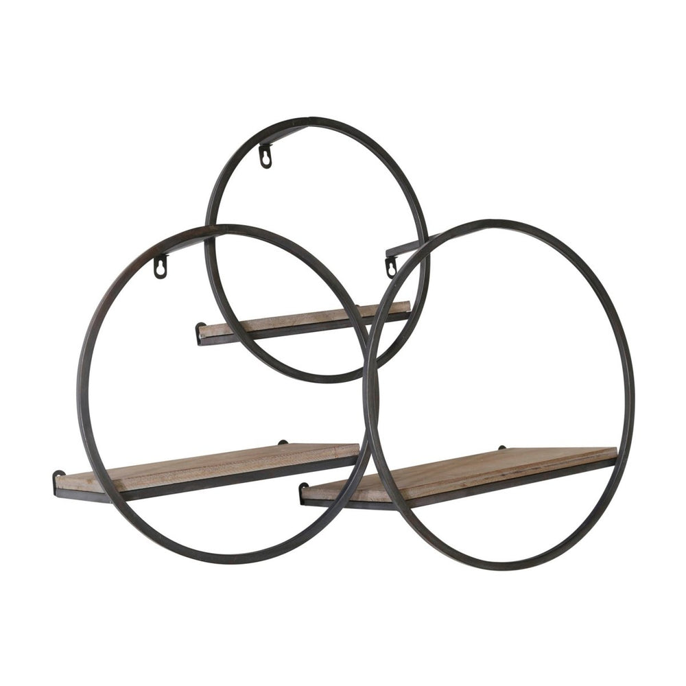 
                      
                        Sagebrook Home Wood & Metal Round Wall Shelves, Set of 3 - lily & onyx
                      
                    