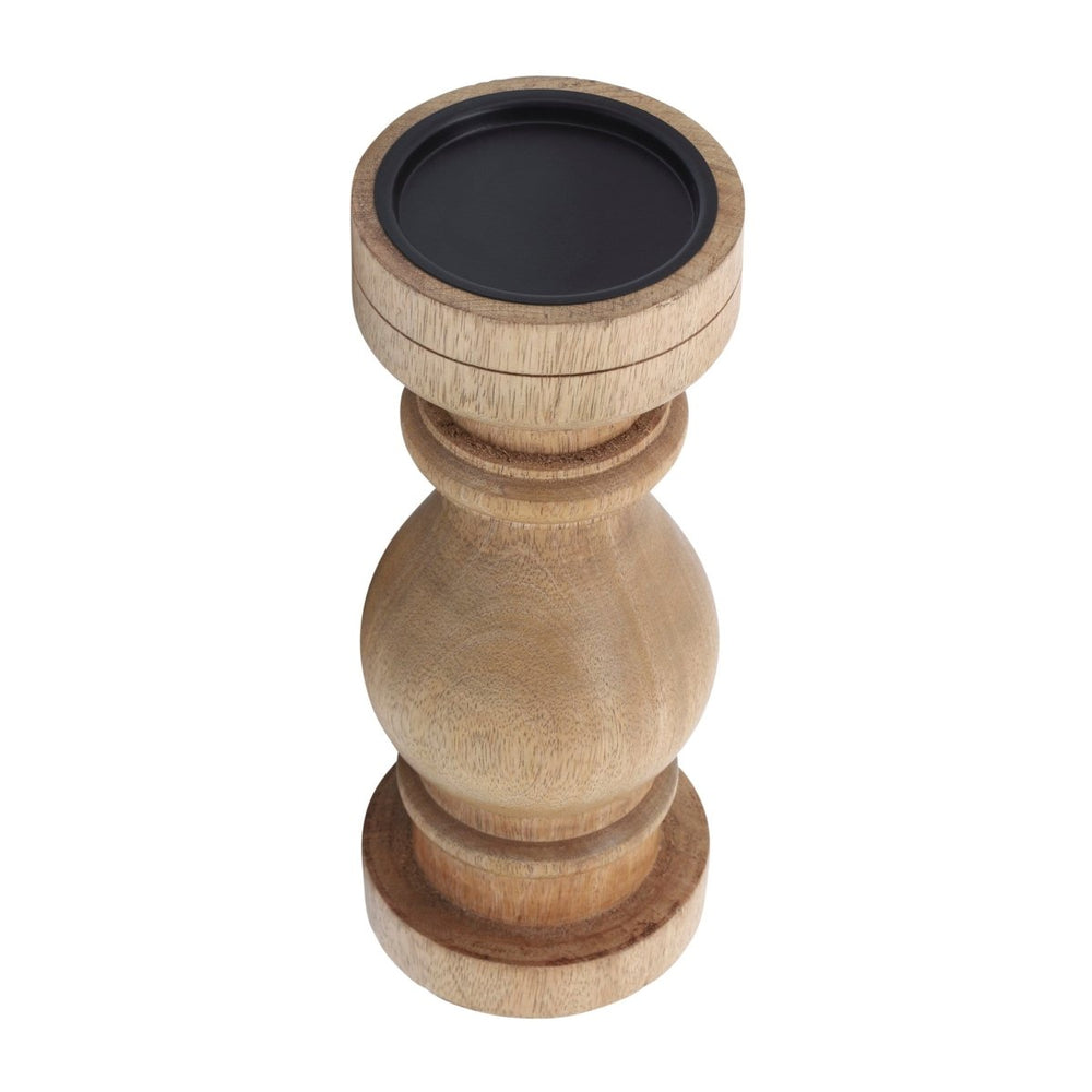 
                      
                        Sagebrook Home Wooden Pillar Candle Stand, Natural, 11"H - lily & onyx
                      
                    