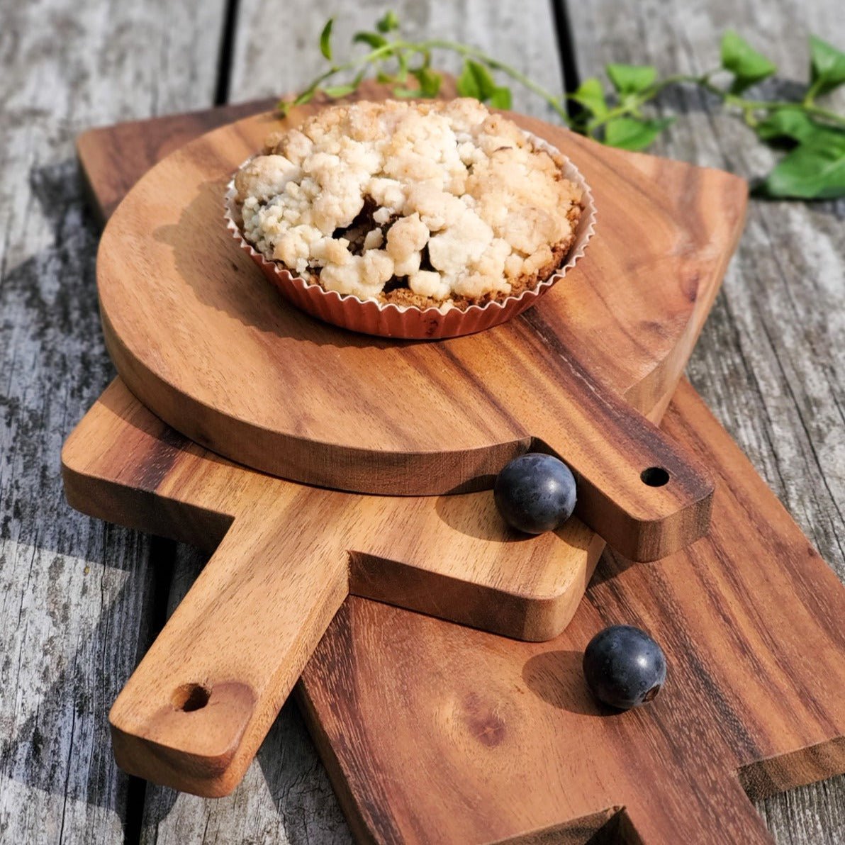 KORISSA Wooden Round Serving Board, Small - lily & onyx