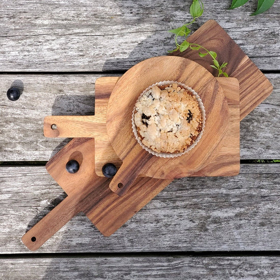 Load image into Gallery viewer, KORISSA Wooden Serving Board, Large - lily &amp;amp; onyx
