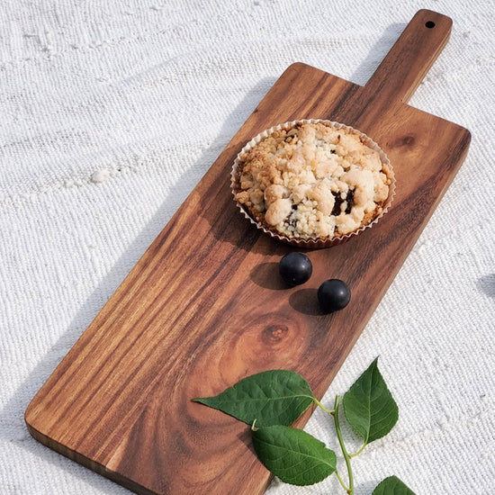 Load image into Gallery viewer, KORISSA Wooden Serving Board, Large - lily &amp;amp; onyx
