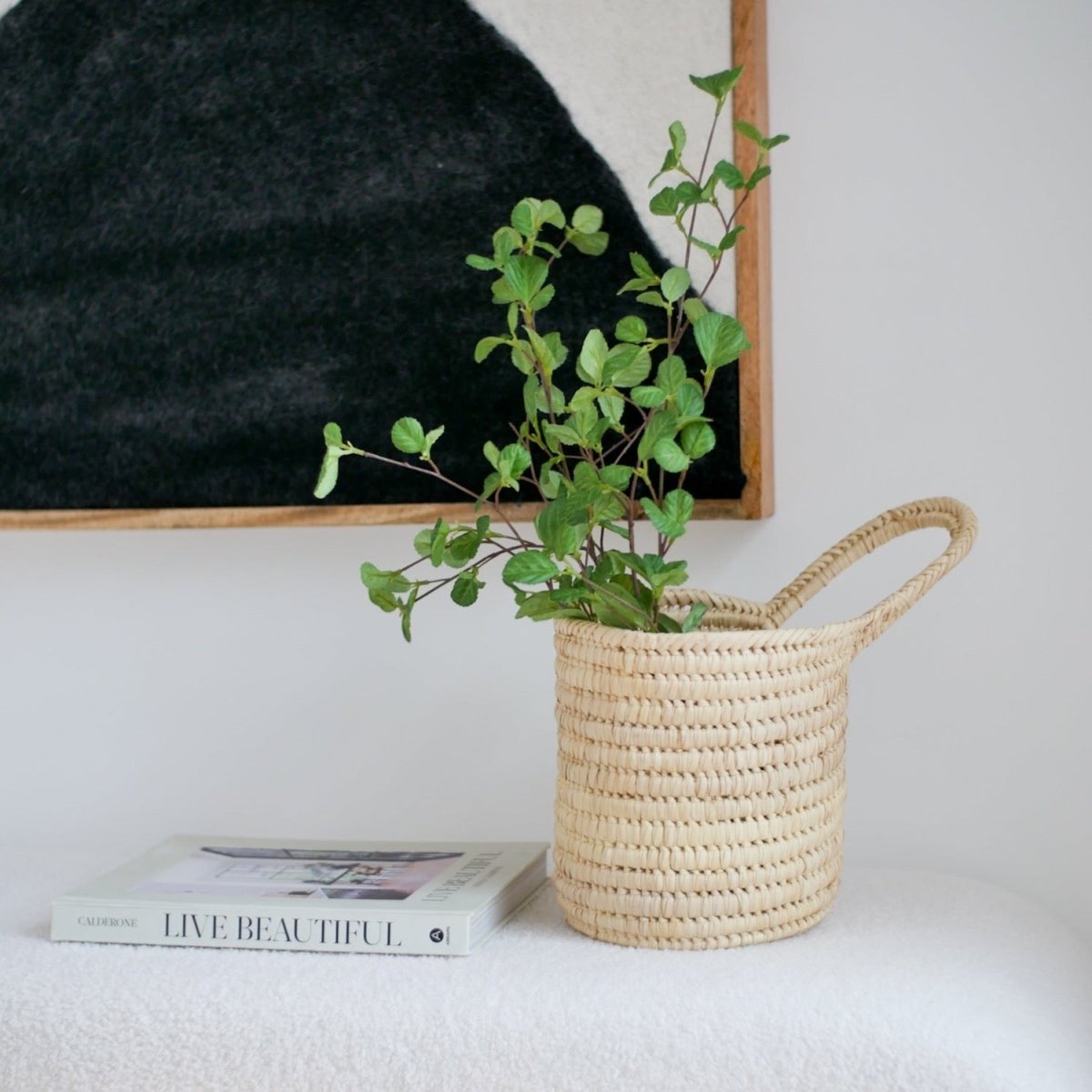 Imani Collective Woven Reed Basket - lily & onyx