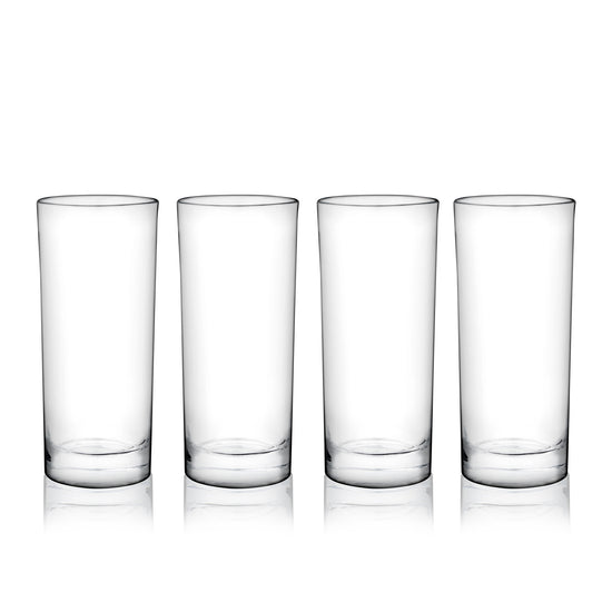 Set of 12 - Drinking Glasses 16 oz Highball Water Glasses Cups  Sets Pint Glasses Beer Glasses Tumblers Bar Glasses Design for Home and  Kitchen: Beer Glasses
