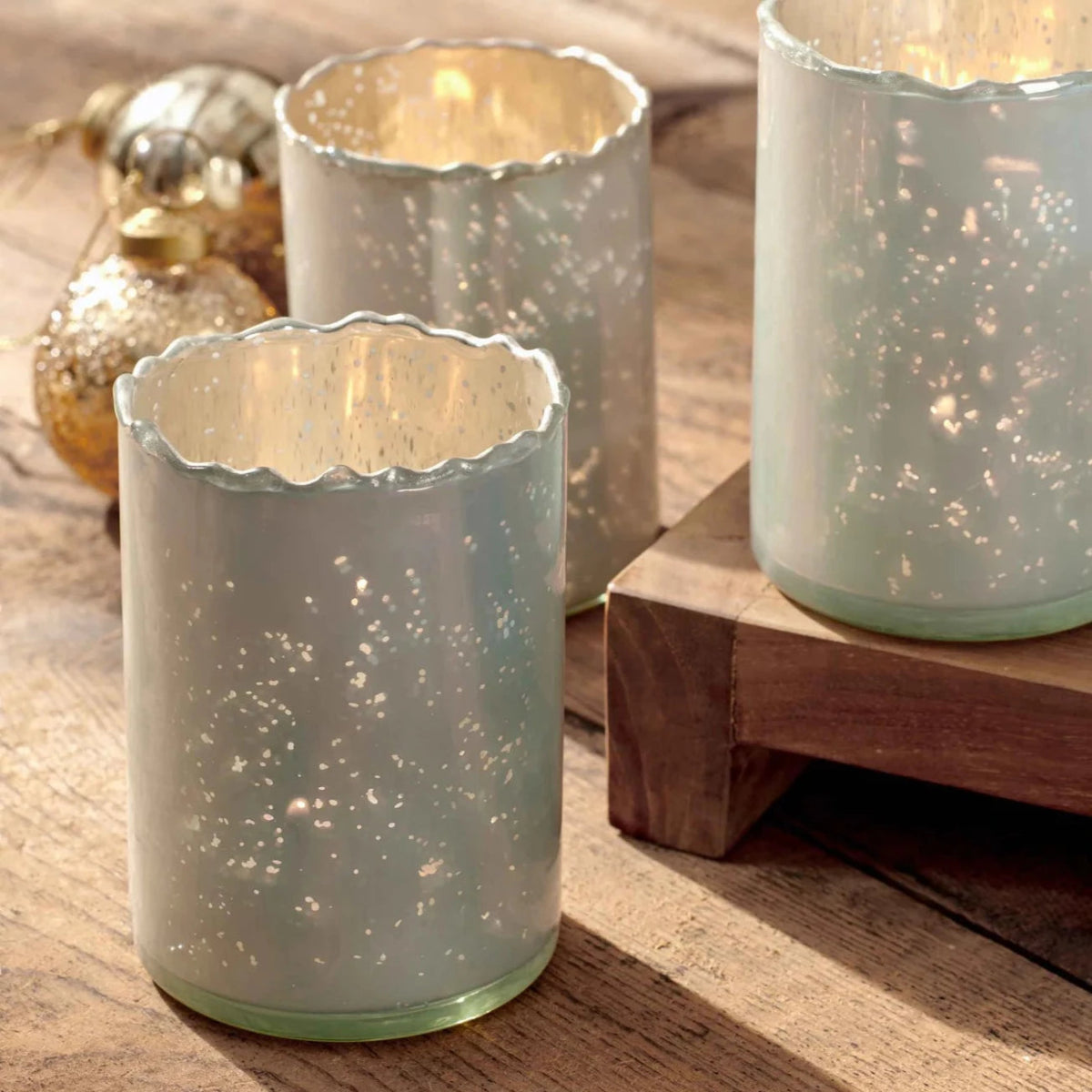 texxture Zermatt™ Candleholder, Set of 4 - lily & onyx